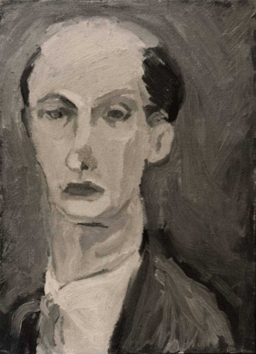 Portrait of professor Harry Krell by Henry at California College of Arts and Crafts, 1953
