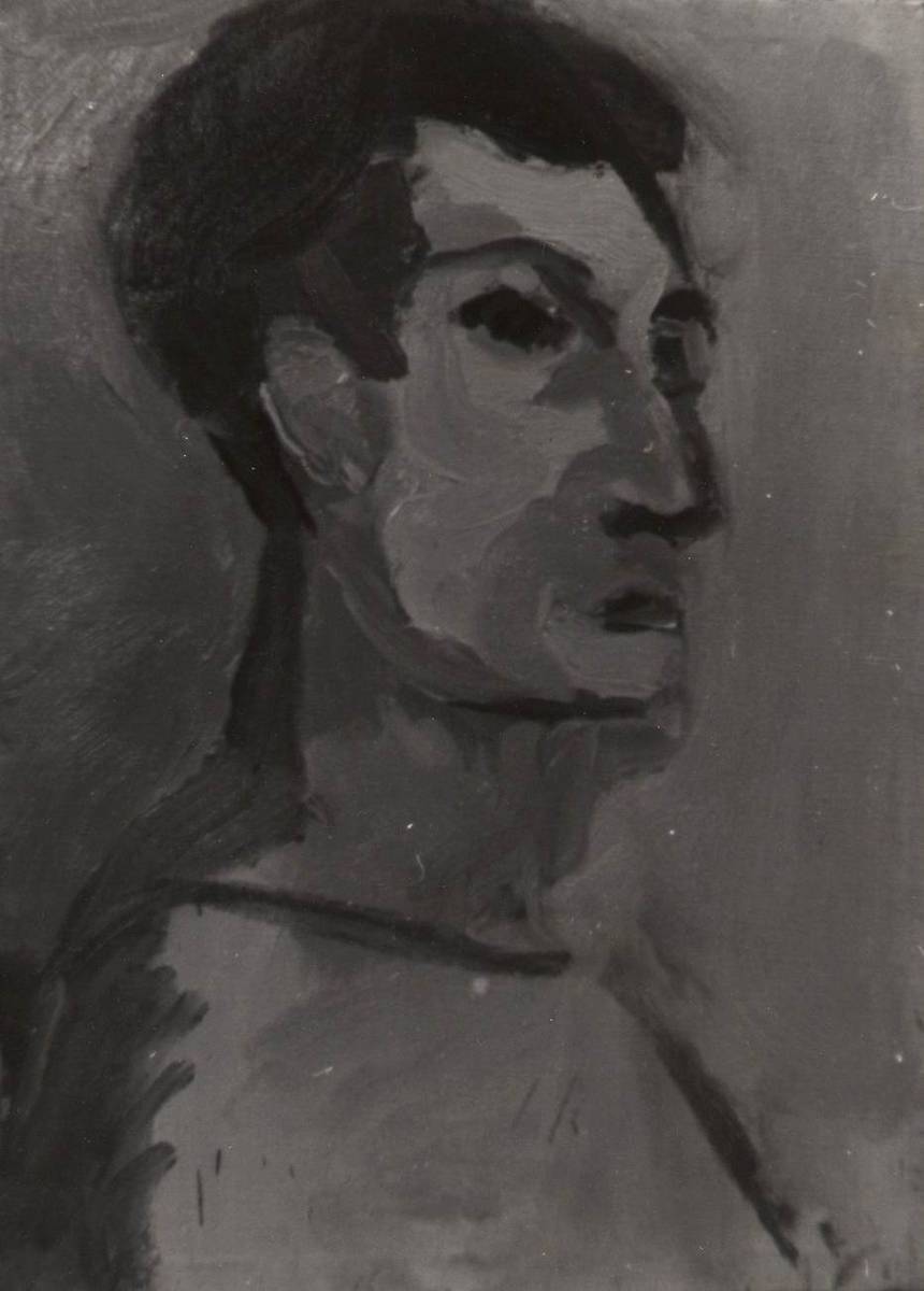 Self Portrait, oil on canvas, by Henry, 1953