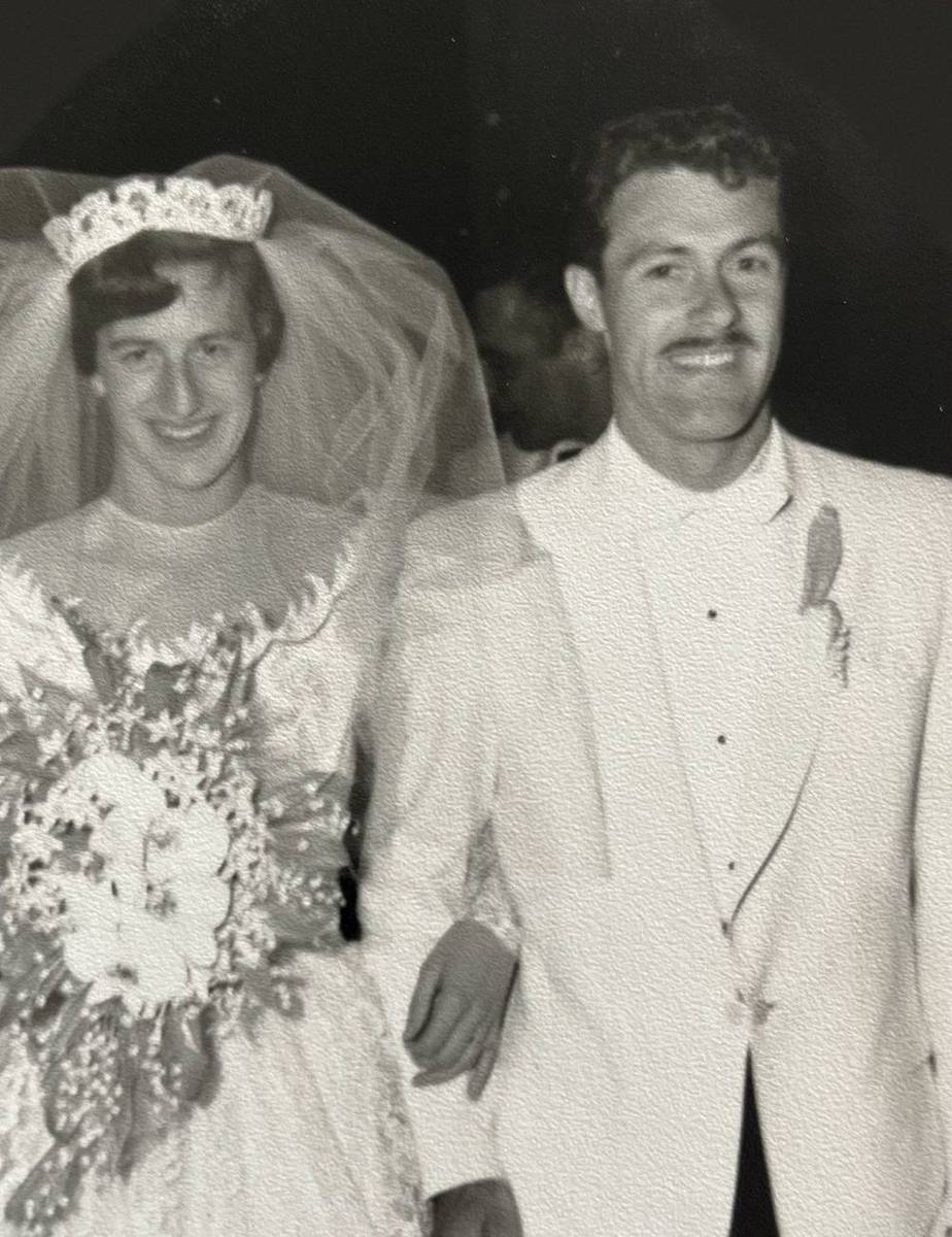 Barbara and Henry on their wedding day, Oakland, CA, June 1954