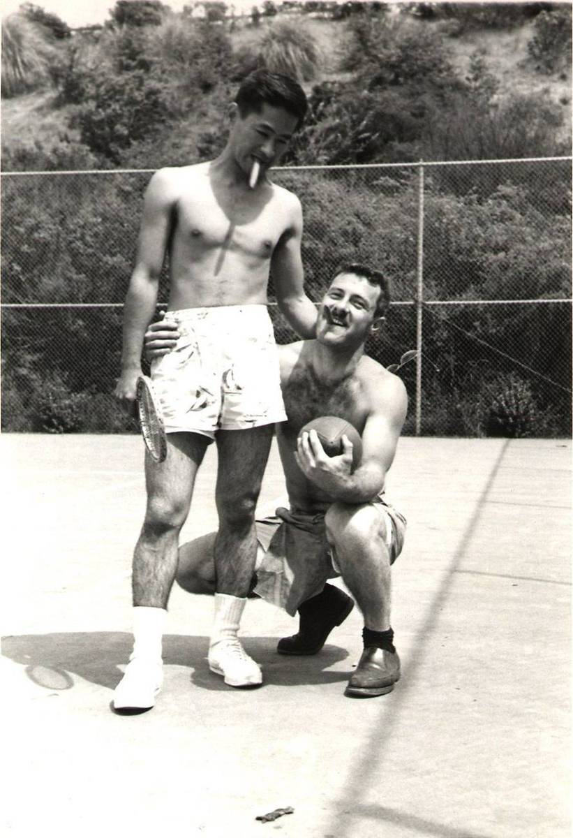 Gil Azama and Henry, Oakland, CA, 1954