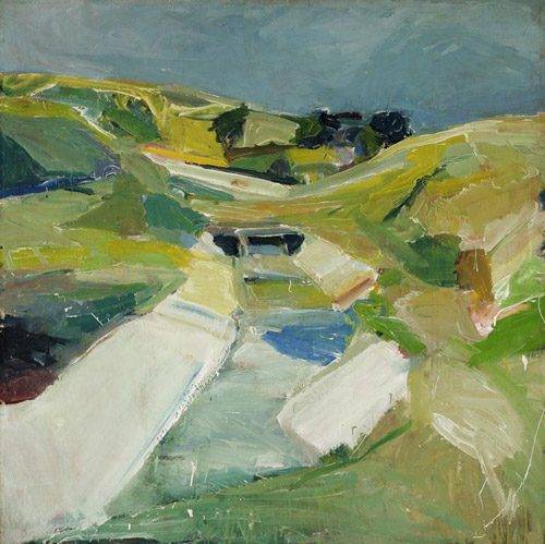 Aqueduct, oil on canvas, 1957