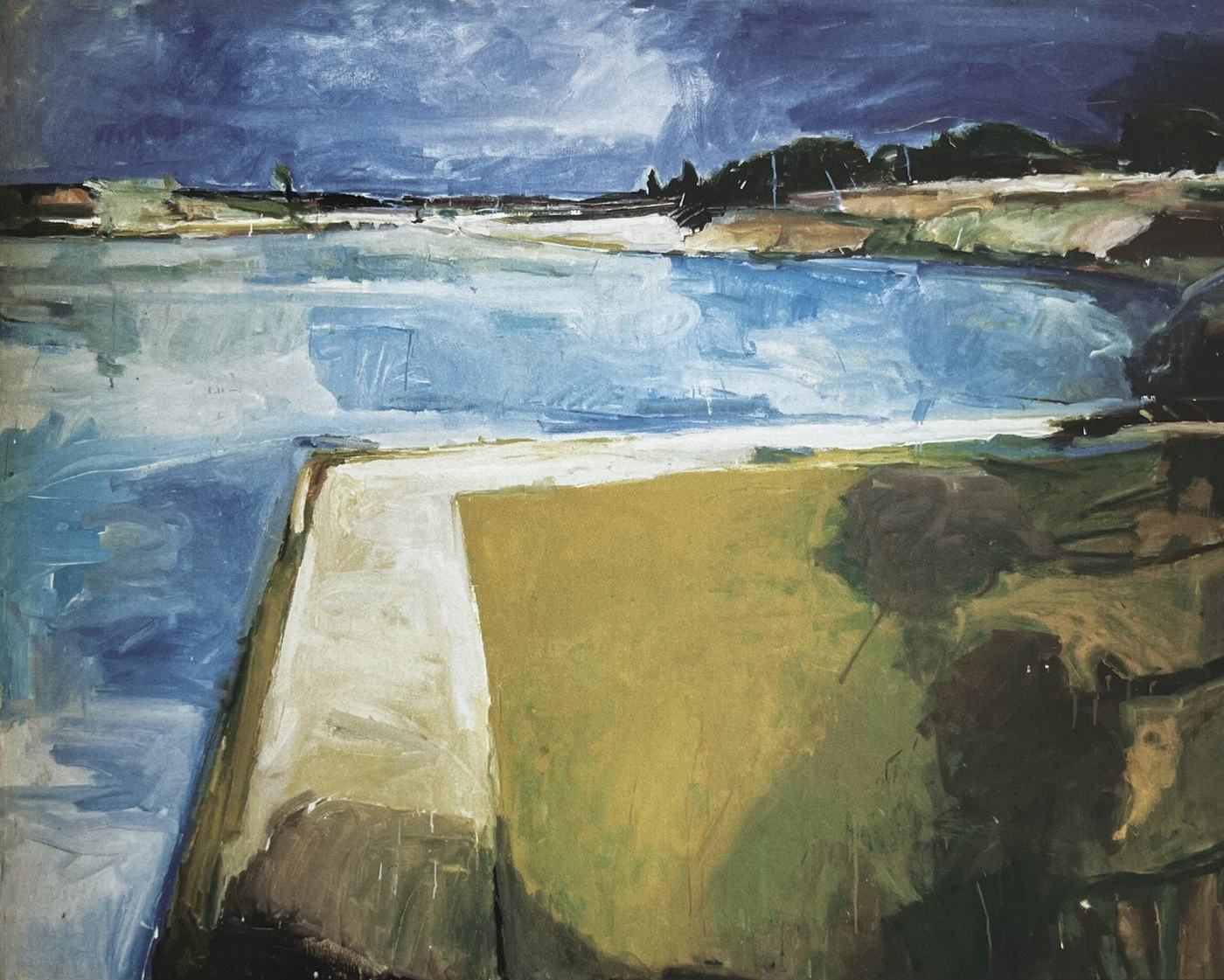 Lakeview, oil on canvas, 1957