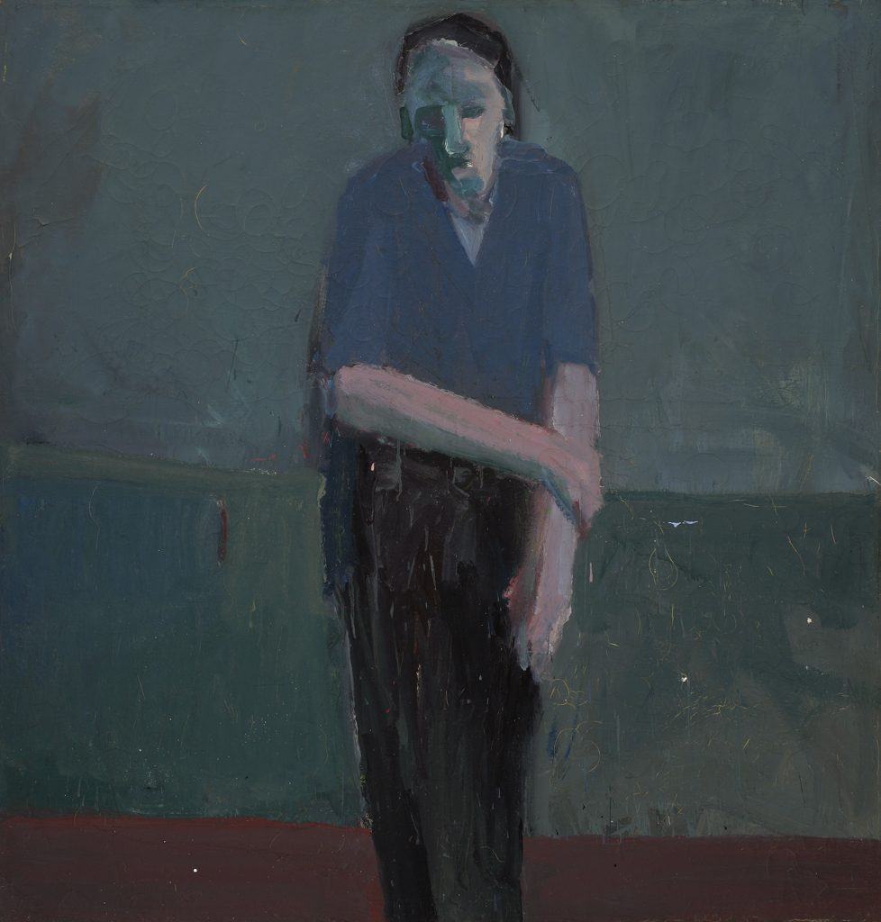 Standing Figure in Green Room, oil on canvas, 1957