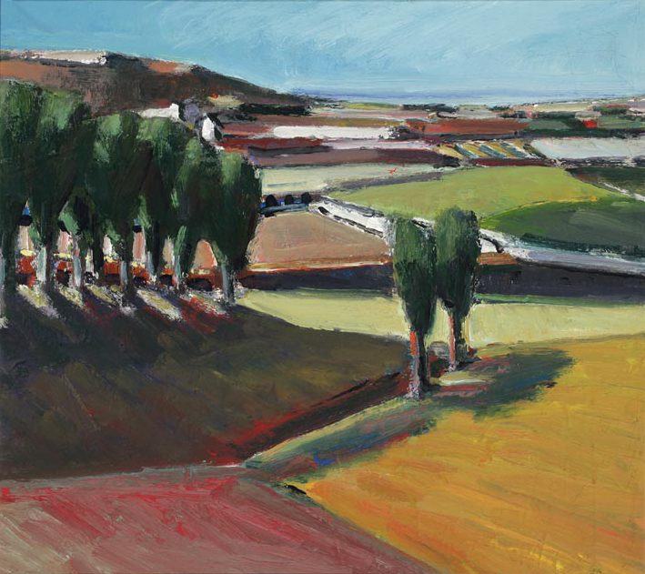 Landscape, oil on canvas, 1963