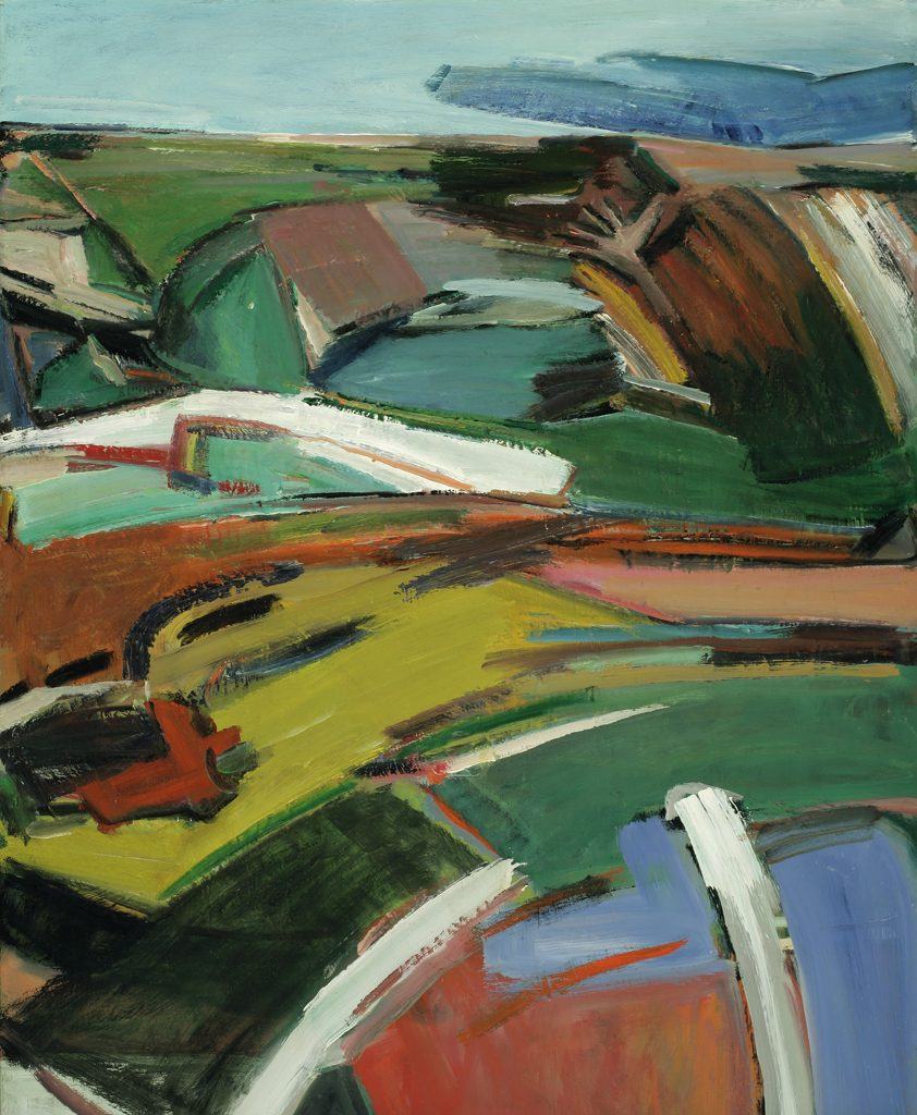 Landscape, oil on masonite, 1971