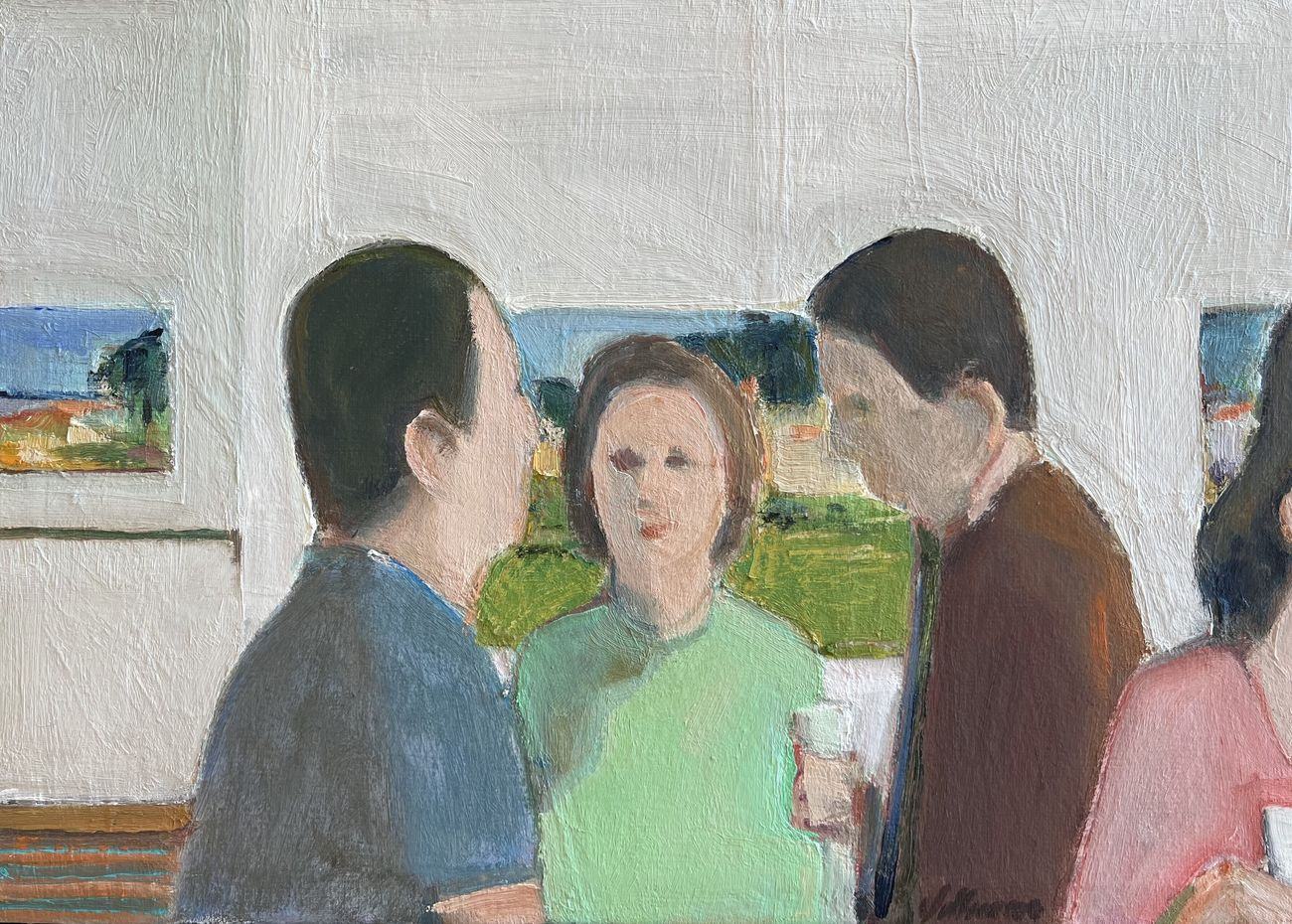 The Opening II, oil on canvas, 2002